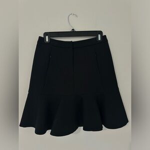 Claudie Pierlot Black Crepe Mini Fit & Flare “Selena” Skirt Size US 4